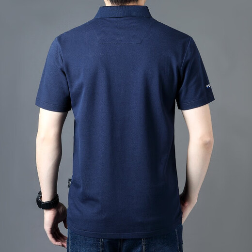 Jeep (Jeep) Kurzärärmiges T-Shirt für Männer im Sommer Polo Revers halbärmelte Business Casual Lose Lose T-Shirt 1283 1283 Blue L-Code empfohlen 140-155 Jin [Jin Equals Equals GEWEIS] Trage