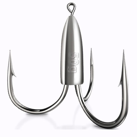 Late fishing three-piece set, 3-claw anchor hook with lead, three-point knife tip, anchor hook, spear fish hook, special hook hair hook with barb, 20g (three-piece set)