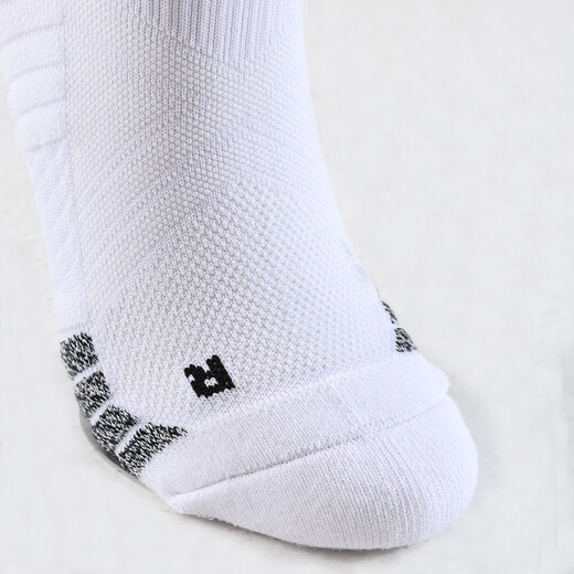 KELME long-tube football socks non-slip gauze thick-soled high-top professional football game training elite sports socks white L