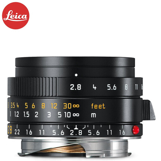 Leica Elmarit-M 28mm F2.8 ASPH SLR lens M28 2.8 black 11677#