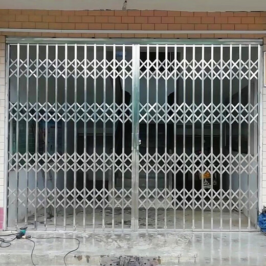 MEXEMINA成都不锈钢拉闸门 伸缩防盗网阳台推拉门家用折叠门窗防盗门的 测量定金可抵货款