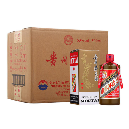 Moutai (MOUTAI) 2024 Premium sauce-flavored liquor 53 degrees 500ml*6 Whole box [Famous wine Jianzhen]