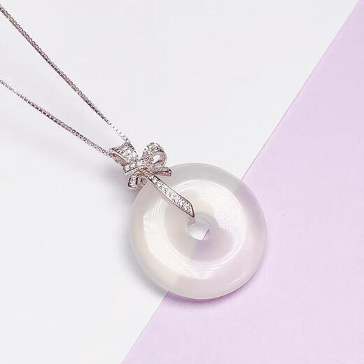 Fat Donglai same style safe buckle clip buckle 18K gold silver crossing necklace pendant buckle head buckle jade Buddha pendant white gold