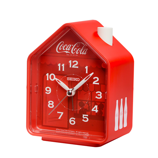 Seiko Japanische Seiko Uhr Coca Co-Branded Music Waring Vension verstellbares Volumen Schlafzimmer Schüler Trendy Personalisiert Wecker Red QHP902R