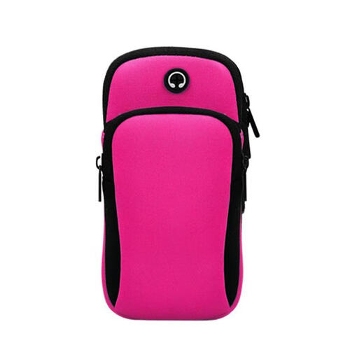 ZKHE new summer running arm bag unisex mobile phone bag outdoor fitness sports wristband arm strap ultra-light arm cover black suitable for mobile phones within 6 o'clock 2 inches