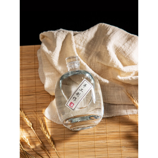 Soaking wine glass bottle wine bottle empty wine bottle high-end creative liquor bottle sealed household wine bottle wine container 1000ml wine storage wizard single bottle