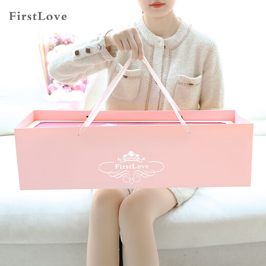 First Love 21 Roses, Carnations, Eternal Soap Flowers, Delivered in the Same City as New Year's Valentine's Day Gifts for Teachers, Non-Flowers