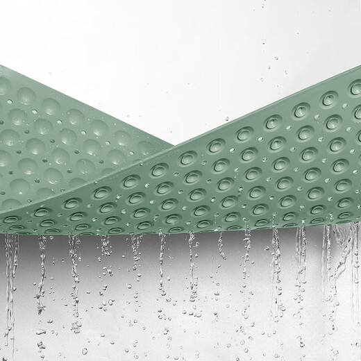 Gudie tpe bathroom non-slip mat pregnant women safety shower room bath anti-fall suction cup floor mat bathroom drain massage foot mat TPE light luxury gray 40X70