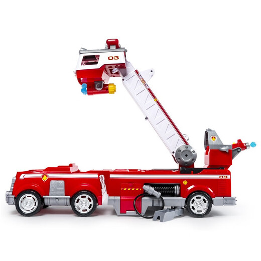 El equipo genuino de Wangwang Beimuhui (Beimuhui) hizo grandes contribuciones, el equipo de camiones de bomberos de Maomao Wangwang Toy Patrol Patrol Toys 16759 Police Car Sound and Light Aqi