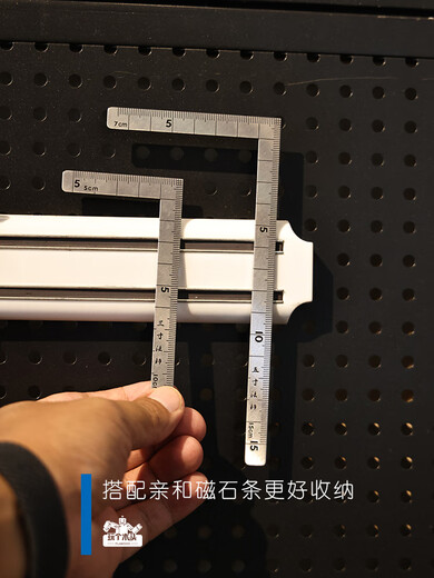 科至途定制日本亲和高精度曲尺直角尺小型不锈钢迷你尺正反同刻度10/ 3 3寸法师105CM12101