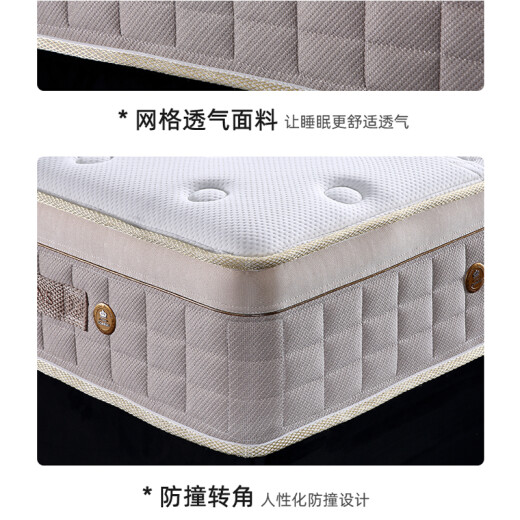 Gu Mengsi achte Generation Wien Hotel Hotel gleiche Style Ridge Protection Comfort Matratze Single Bag Spring Simmons Matratze verdickte mittelschwere Weichheit und Härte verbessertes Luxusmodell für das Heim -Luxusmodell 1350*2000