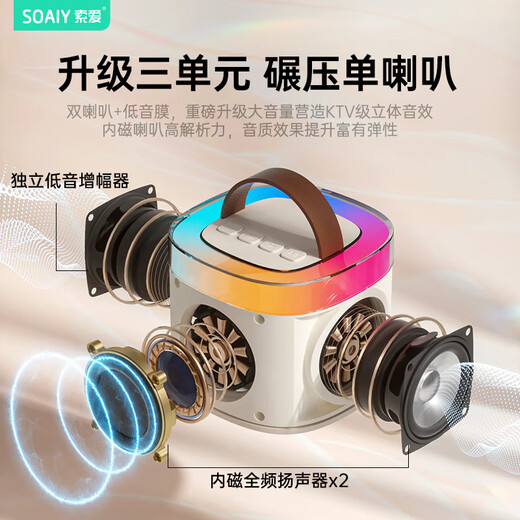 Sony Ericsson (soaiy) SK2 microphone microphone karaoke microphone audio all-in-one wireless Bluetooth speaker singing special artifact family ktv audio set children's microphone