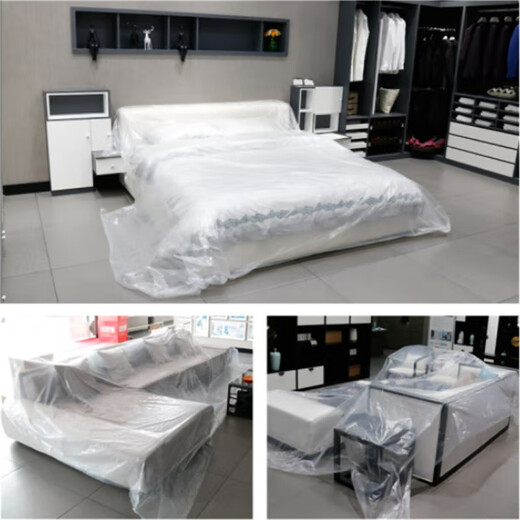 Yixiang thickened transparent plastic film decoration dust-proof window windproof and rainproof cloth household flower shed cold-proof and thermal insulation large thickened 16 wire 6 meters * 8 meters