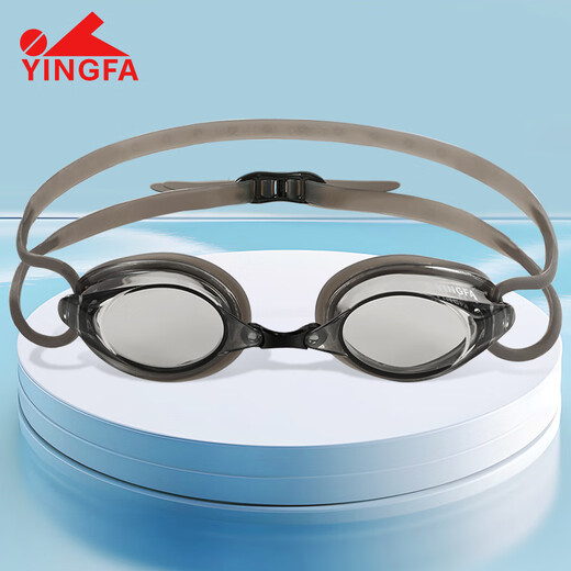 YINGFA swimming goggles for men, waterproof, anti-fog, high-definition swimming goggles, universal children's professional competition training small frame racing goggles for women, black, certified by the World Swimming Federation