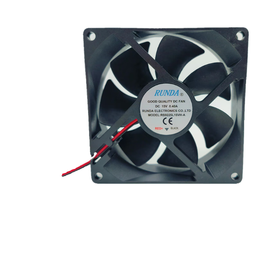 Runda RS9225L15VH-A DC15V 9 cm Wechselrichterkühlungslüfter Dual Ball Axial Flow Lüfter 2-Wire A1-Schnittstelle