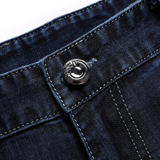 
Classic Car (LAOYECHE) Men's Jeans Summer Thin Style Middle-aged and Elderly Men's Loose Straight Casual Pants Daddy Men's Pants IG3883 Blue Black 33
