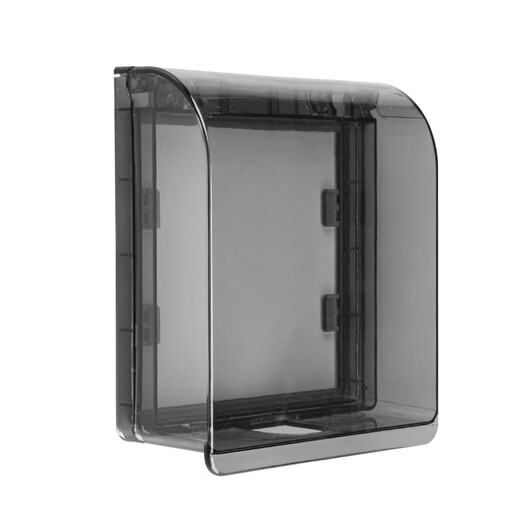 International Electrician (FDD) Waterproof Box Adhesive Type 86 Socket Splash-proof Box Indoor Bathroom Switch Protective Cover Waterproof Cover Black Transparent-Waterproof Box