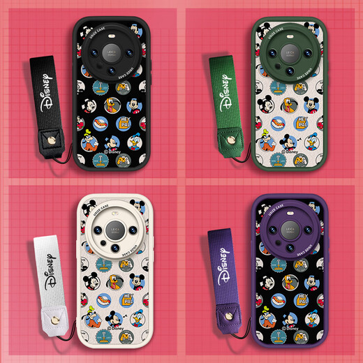[Disney Autoration] Huawei Series Mobile Telephone Case Mate60Pro Nicho 40Pro NUEVA LENTE DE SILICONA, todas incluyeron 50 cordones anti-caza de piel de caza 30 Purple Fat Girl [x1478 Disney] Huawei Mate 40 Pro