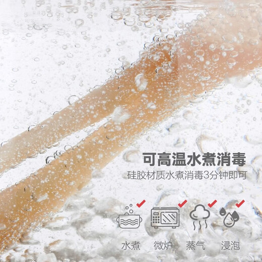 Licheers Silicone Spoon Baby Suplementary Food Spoon Baby Baby aprende a comer agua Spoon Cuchara de cabeza suave Cuchería