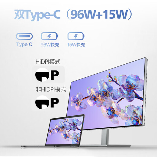 飞利浦27英寸4K NanoIPS-Black硬件低蓝光爱眼 TypeC96W 10bit HDR400设计办公显示器 国家补贴27E2F7901