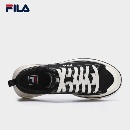 斐乐（FILA）LOOP断层鞋男鞋帆布鞋新款休闲鞋运动板鞋 黑-BK 41