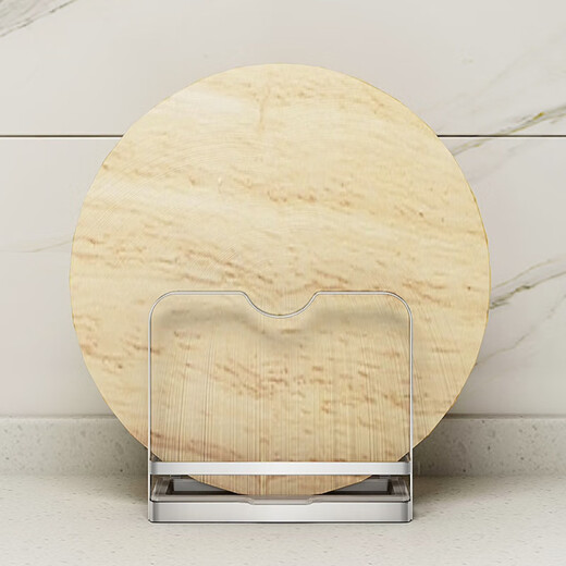 He Jiagong 304 stainless steel chopping board rack cutting board rack pot lid rack double-compartment chopping board rack kitchen storage rack storage rack water tray K-13803 three-compartment chopping board rack