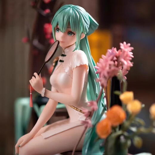 Babe Ai Hatsune Miku Miku figure peripheral miku beautiful girl two-dimensional model chassis ornaments for friends birthday gifts Shaohua Hatsune [25cm]