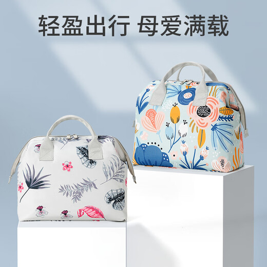 多功能母婴尿布包大容量印花妈咪包牛津布小方包婴幼儿尿片收纳袋 小熊乐园 均码