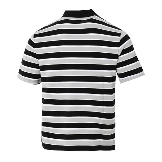 耐克（NIKE）短袖男装夏新款运动服翻领POLO衫针织透气运动T恤FN3897-010 FN3897-010/黑灰条纹 2XL