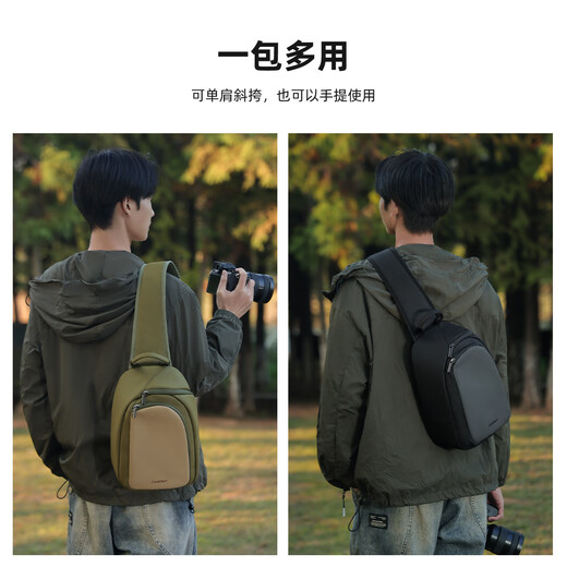 CWATCUN shoulder camera bag cross-body large capacity waterproof photography bag commuter travel backpack suitable for Fujifilm Sony Nikon Canon
