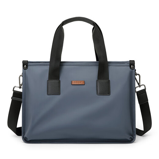 Golf GOLF business briefcase men's large-capacity handbag men's 15-inch laptop bag horizontal multi-compartment business casual shoulder crossbody bag 5I768439J gray