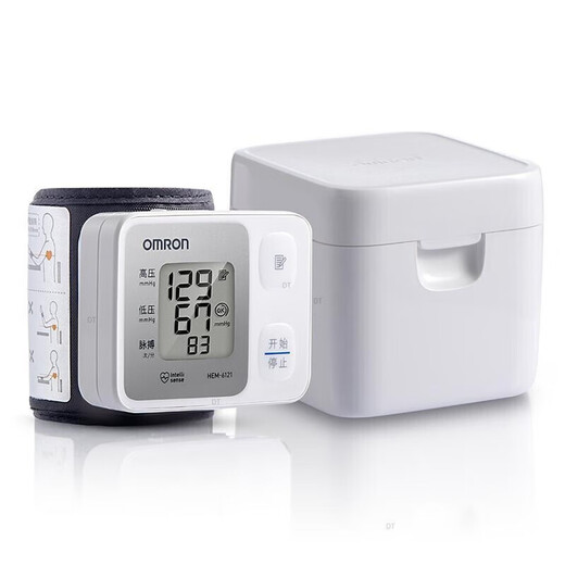 Omron [direkt in der Apotheke verkauft] Omron Blutdruckmessgerät, elektronischer Blutdruckmesser der importierten Blutdruckinstrument [High-End-Modell] Handgelenk Blutdrucker-HEM-6182