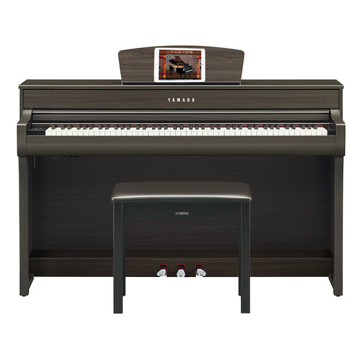 Yamaha (Yamaha) Piano eléctrico CLP835 735 Vertical 88 Key Heavy Childs Adultos Home Professional Piano CLP825 CLP735DW Color de nogal + juego completo de bolsas de regalo