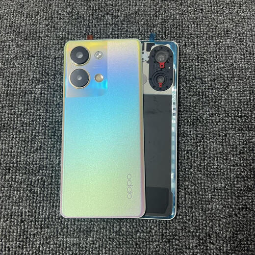 适用于OPPOreno9原装拆机后盖RENO9pro后壳9Pro+原厂后盖电池盖 Reno9皓月黑带镜框镜片后盖