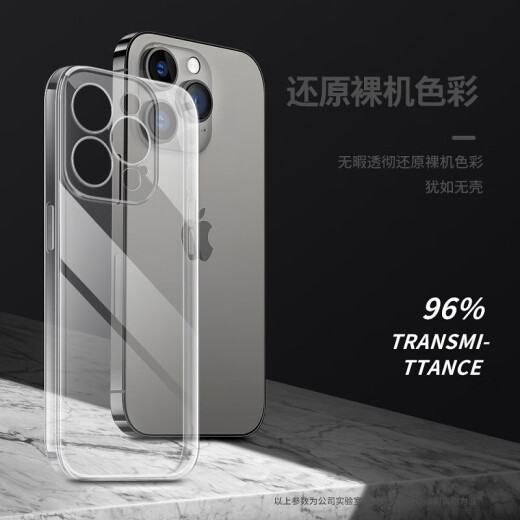 AMUMU es adecuado para Apple 15 Case de teléfonos móviles iPhone 15 Case de teléfonos móviles Caso anti-caza Anti-Fingerprint Internet Celebrity Men and Women Soft Shell Transparent Shell Apple 16Pro Transparent Shell A3294