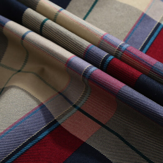 
JP autumn men's plaid long-sleeved shirt casual shirt 1592 red M (110Jin[Jin equals 0.5 kg]-125Jin[Jin equals 0.5 kg])