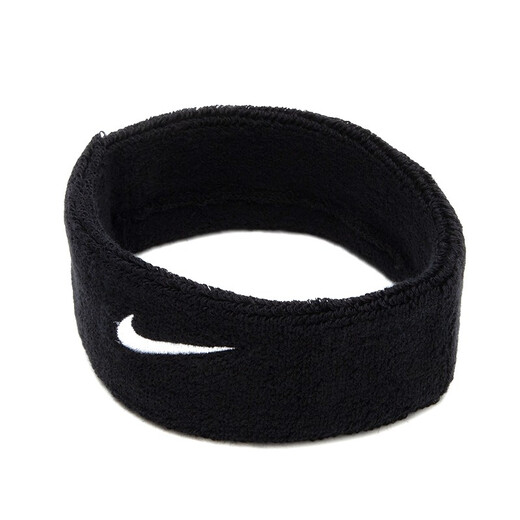Nike (Nike) Hommes et femmes Sports Hairband Couples Elastic Terry Hairband-Absorbing et Boup Band Wet Wiping Hairband AC2285-010 / Logo de broderie / modèle de vente à chaud OSFM