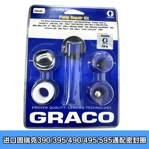 Bolsa de reparación de Graco 395/49/495/695/1095 7900 Piezas de anillo de sellado del pulverizador 248212 Graco 695/1095 Anillo de sellado