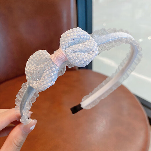 Rongxia children's hairband, summer princess bow headband, girls' headband, hair accessories, Korean baby hairband, 2# pink bow