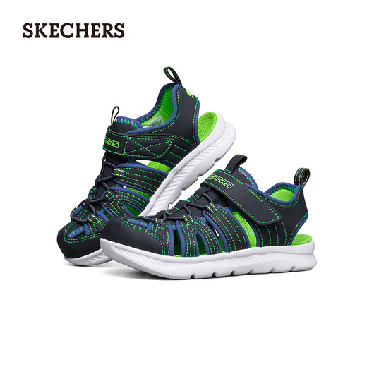 Skechers children's toe-cap sports sandals 400041L navy blue/lemon/NVLM 28.5