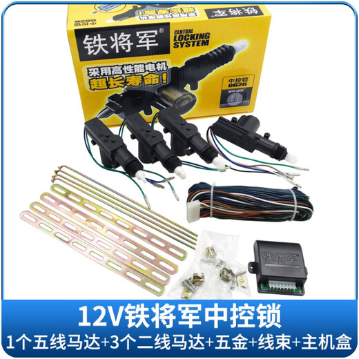 Auto Zentralsteuerungsschloss 12 V/24 V LKW-Türschloss 5/2 Line Motor Anti-Diebes-Schließfach Fernbedienungsschloss General 6626 12V Steuerbox/Stück 8 Stecker