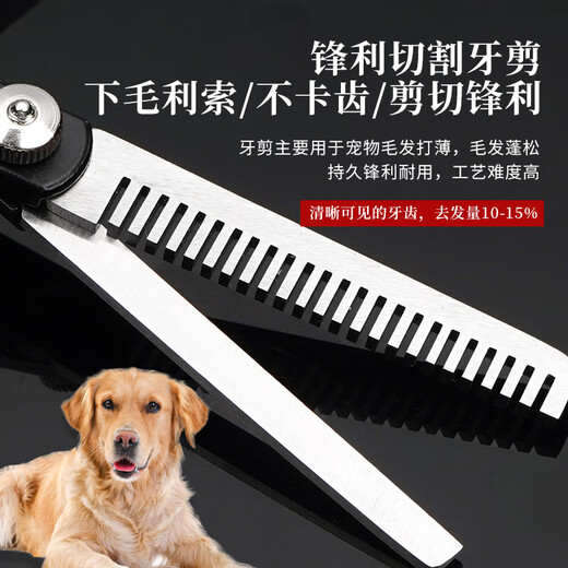 Tanizaki Pet Grooming Scissors Dog Hair Tool Set 7-inch Trimming Shears Curved Scissors Teddy Cat and Dog Universal Artifact #Pet Scissors Set