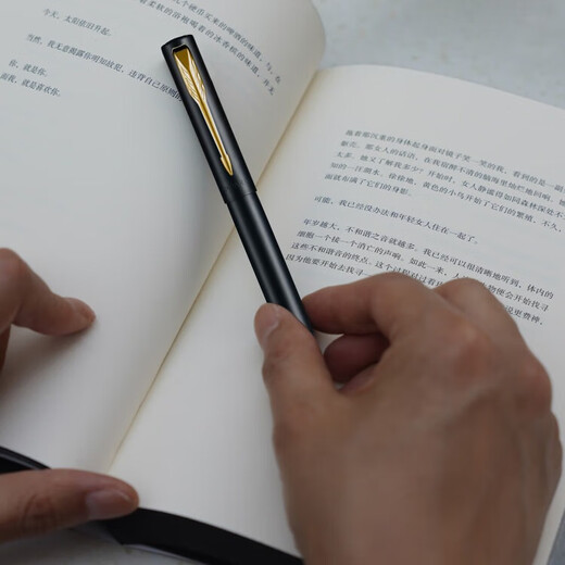 派克（PARKER）生日礼物签字笔宝珠笔签名笔高端轻奢商务练字笔学生男女定制刻字礼盒伴手礼上岸礼物成人礼 威雅xl黑金夹宝珠笔+流光礼盒