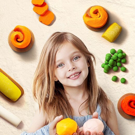 Meile Childhood Colorful Mud Plasticine Children's Non-Toxic Handmade Flour Mud Clay 24 Color Primary School Student Gift
