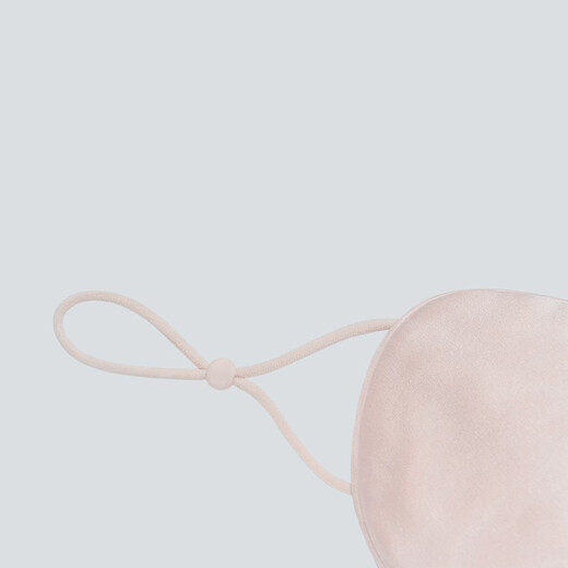 MANITO Cozy silk eye mask, ear-hanging mulberry silk light-blocking sleep aid, cherry blossom pink Full