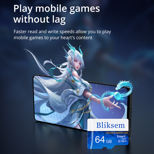 BIIKSEM driving recorder memory card dedicated memory card 32gsd card class10 car load 32g mobile phone memory card Video surveillance TF128 Bliksen white and blue card TF128 Bliksen white and blue card-32GB