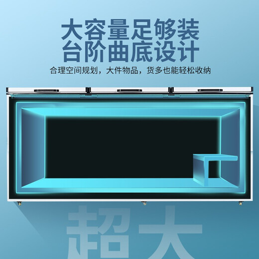 冰诺玺冰柜商用大容量冷冻柜家用卧式冷柜大容量冷藏冷冻展示柜商用冷冻柜商用冷柜 728双温1730*650*850(冷藏冷冻)