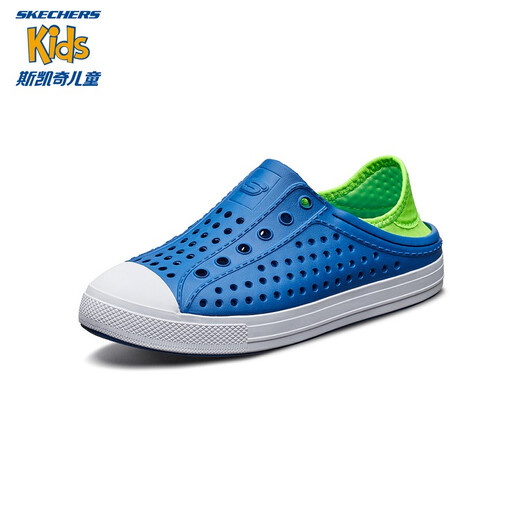 Skechers Skechers Children's Crocs Summer Sandals Boys and Girls Waders Non-Slip Beach Slippers 91995L Boys/Blue/Lemon/BLLM 37