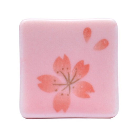 Wakasa Craftsman Japan's original imported cherry blossom chopstick holder creative chopstick holder chopstick pillow household Japanese-style ceramic pen holder cherry red chopstick set