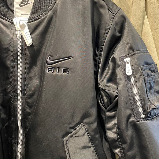 Nike (Nike) Coton Veste de coton masculine Nouvelle veste de coton décontractée chaude Collier Collier de base de baseball à la mode